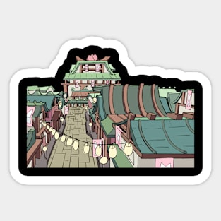 Fantasy city Sticker